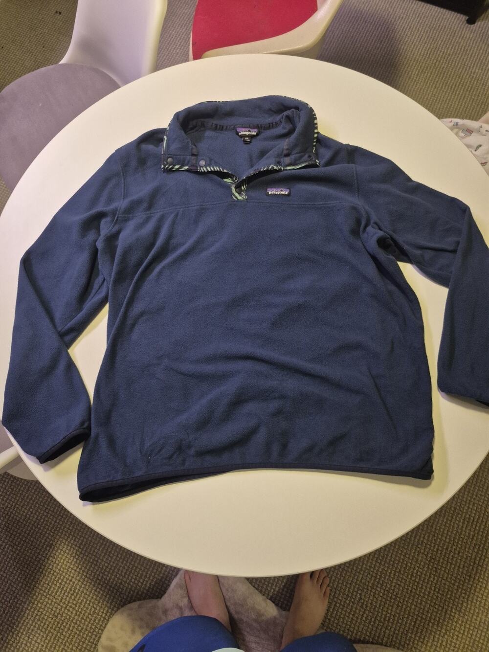Patagonia Jacket Micro D Snap-T Pullover Blue Men's 2XL Style 26165